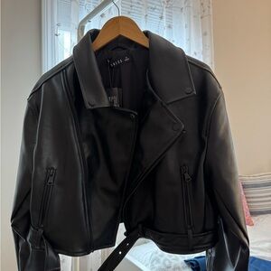 Lioness Women's Black Leather Jacket